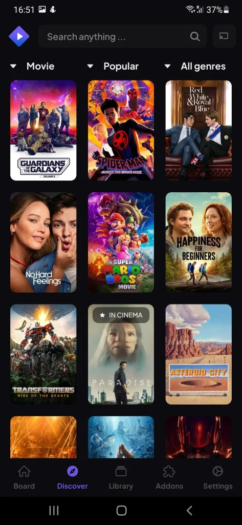 Cinema APK screenshot